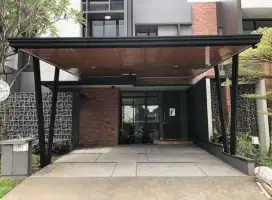 Kanopi rangka hologalvanis atap alderon double plafon pvc talangair