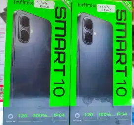 infinix smart 10 4/128Gb segel pabrik garansi resmi