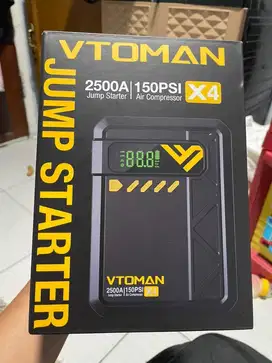 Vtoman X4 powerbank jump starter dan pompa ban