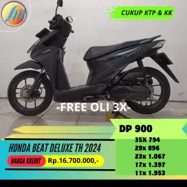 HONDA BEAT DLX SMARTKEY TH 2024 FREE KIRIM SEJABODETABEK SIAP PAKAI