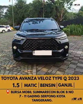 2023 Toyota Avanza Veloz Q 1.5 AT