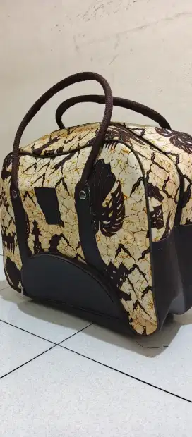 Tas koper kanvas motif batik