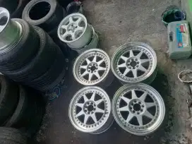 velg racing r17 lubang 4 dobel pcd 100-114 1 set 4 ban