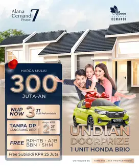 Rumah Tanpa DP Surabaya Pondok Candra Juanda Sidoarjo SHM Free Biaya