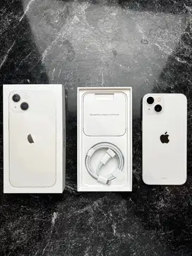 iPhone 13 128 GB Starlight iBox Resmi Mulus Fullset
