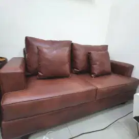 Sofa coklat 4 seater