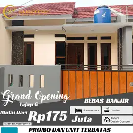 Rumah minimalis 2 kamar terlaris mulai dari 175 jutaan legalitas SHM