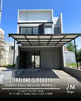 Dijual Rumah Baru Modern Minimalis