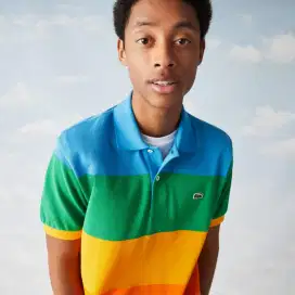 Kaos polo shirt LACOSTE x Polaroid multi colour Size L