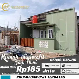 Rumah minimalis 2 kamar akses strategis 10 menit dari stasiun KRL