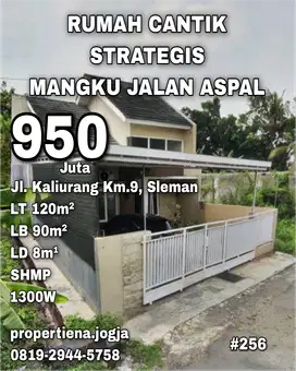 RUMAH CANTIK STRATEGIS MANGKU JALAN ASPAL
