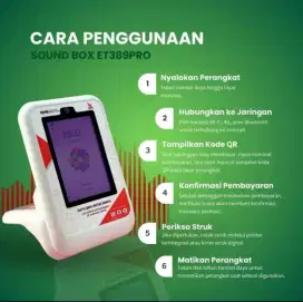 Alat pembayaran qris digital sound box  beli putus, sewa & cicil