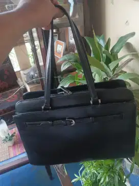 Tas kantor  wanita Tote bang bahan kulit tebal