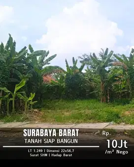 Dijual Tanah Jalan Jelindro, Surabaya Barat