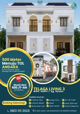 Rumah pintar murah 2 lantai, di Jagakarsa dekat toll brigief