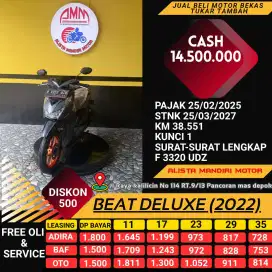 BEAT DELUX 2022 BARANG BAGUS BISA CASH &KREDIT VIA CC/ PAYLATER