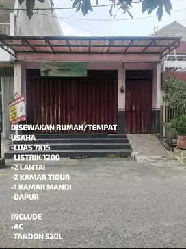 Disewakan rumah cocok untuk usaha maupun tempat tinggal