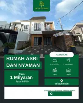 Hunian asri cicilan ke developer dekat kota wisata cibubur