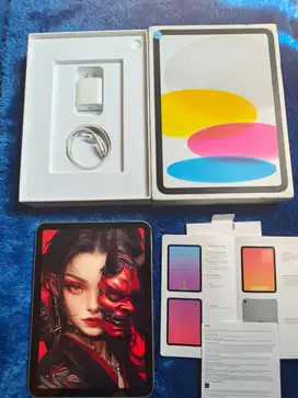 iPad 10 gen 10th Wifi 256gb Mulus Banget Fullset Garansi Resmi On