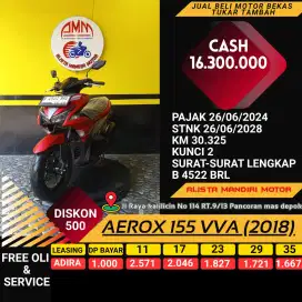 YAMAHA AEROX 155 VVA 2018, B DKI. CASH/CREDIT SYRT CKP KTP+KK.