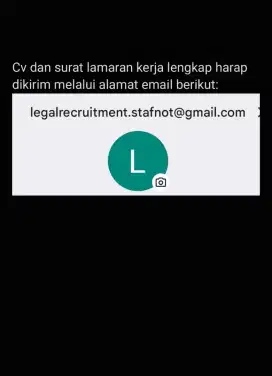 Lowongan kerja Staf Notaris & PPAT
