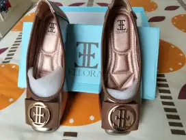 Sepatu Flatshoes, Sepatu Kerja Wanita Import Glossy
