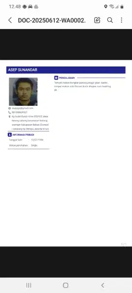Mencari lowongan pekerjaan