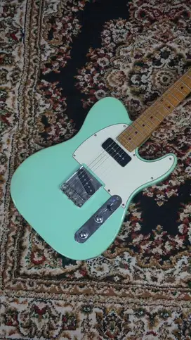 SQOE telecaster SETL-400 in SurfGreen roasted maple