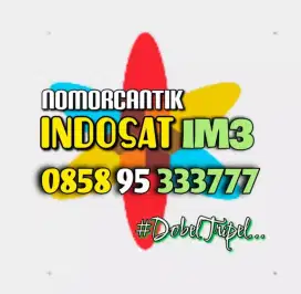 (bisa COD) Nomor Cantik Kartu Perdana INDOSAT IM3 Dobel Tripel 333777