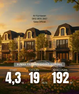 Cluster Bellefont Summarecon Serpong Rumah Elit Inc Lift! 4,2man