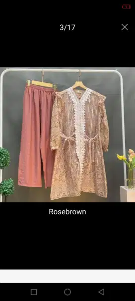 Baju brukat Warna Rosebrown XXL