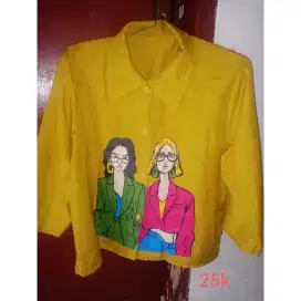 Baju crop top wanita lengan panjang