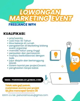 MARKETING EVENT ORGANIZER FREELANCE