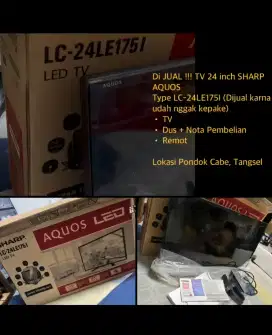 DI JUAL!! TV 24 inch SHARP AQUOS.