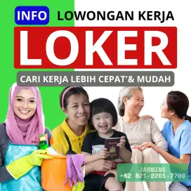 Lowongan kerja wanita art, babysitter, suster lansia