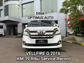 Toyota Vellfire G 2016 AT 2.5, Low Km, Pajak Panjang