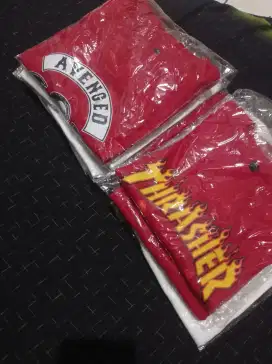 Kaos anak merah 6-8tahun thraser, avanged sevenfold