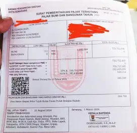 Tanah 390rb per meter gunungpati sumurejo harga di bawah NJOP PBB 2024