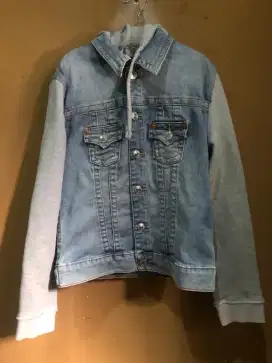 Jaket jeans hoody TRUE RELUGION section TRUCKER KAKET size XS
