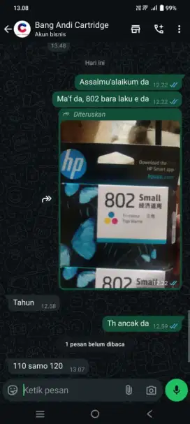 JUAL BELI TINTA CARTRIDGE BARU DAN BEKAS ORIGINAL