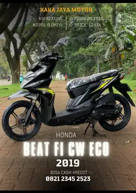Kredit Honda BEAT FI CBS ECO 2019 Barang Bagus Mulus