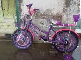 Sepeda roda tiga anak perempuan ukuran 16 inchi
