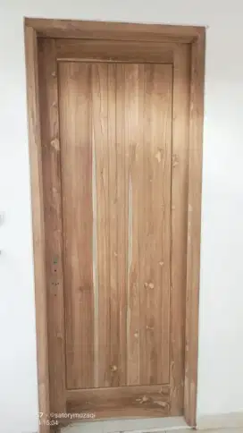 Pintu + kusen, bahan kayu jati