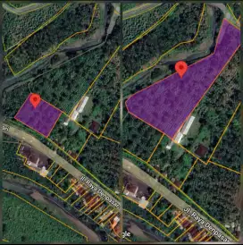 TANAH DIJUAL LUAS 1 Hektar 545 Meter²