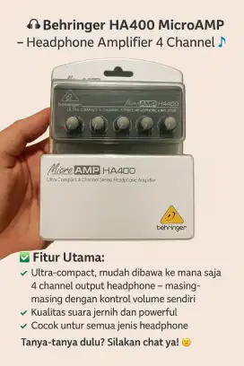 Headphone Monitor Behringer HA400