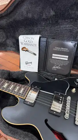Gibson Custom Memphis USA ES 339 Block Inlay Ebony Satin Semi Hollow