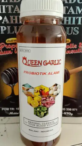 Queen Garlic, Cuka apel BawangTunggal, Jahe merah, Lemon dan Jambemuda