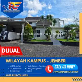 RUMAH LUAS POSISI HOOK SERIES JALUR UTAMA  DI WILAYAH KAMPUS