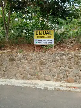 DIJUAL TANAH SHM LUAS 443m², LOKASI JATISARI-MIJEN (dekat Pasar Ace)