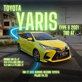 toyota yaris TRD 2021 matic kuning